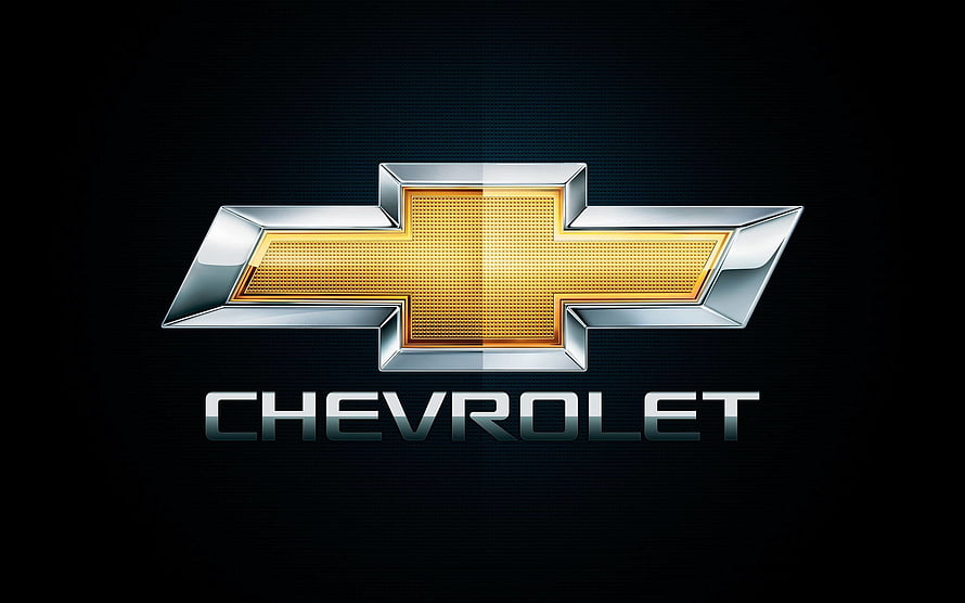 Chevrolet Gold Bowtie Emblem on Dark Background HD wallpaper