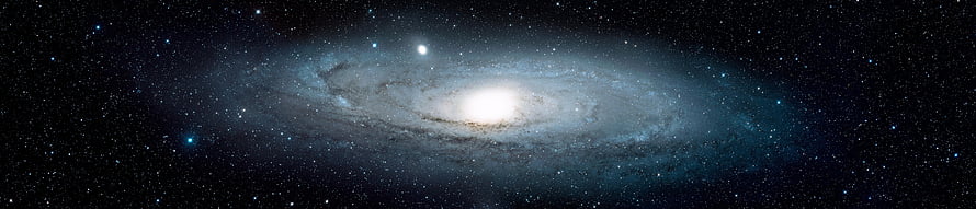 Andromeda Galaxy Spiral Structure and Star Field in Deep Space HD wallpaper