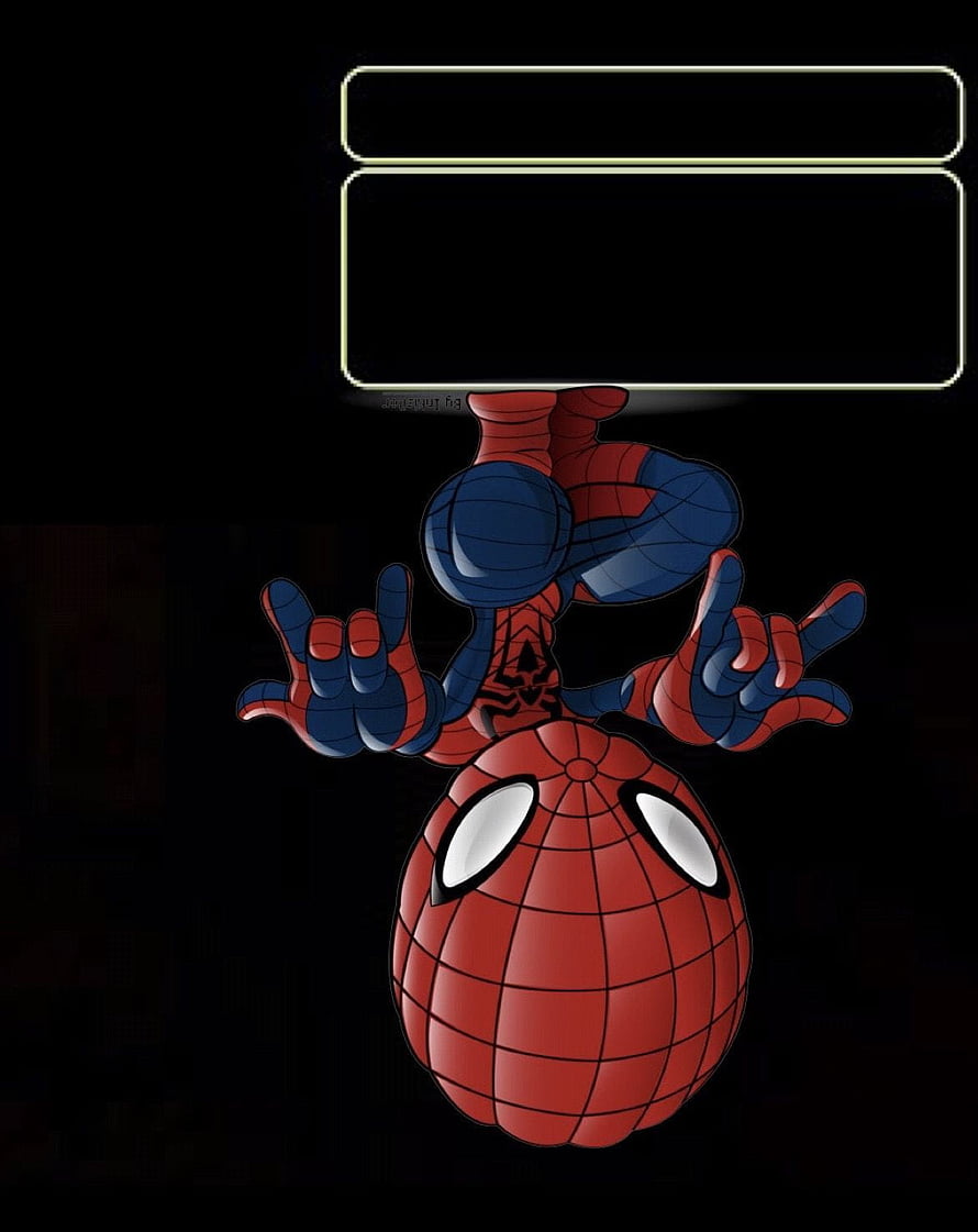 Spider-Man Apple Watch Face with Chibi Character and Rock On Gesture HD phone wallpaper