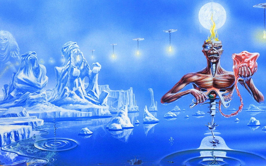 Iron Maiden Seventh Son of a Seventh Son Album Artwork Surreal Fantasy Illustration HD wallpaper