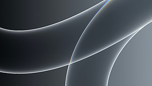 Minimalist Abstract Grey Curves with Subtle Rainbow Light Refraction HD wallpaper