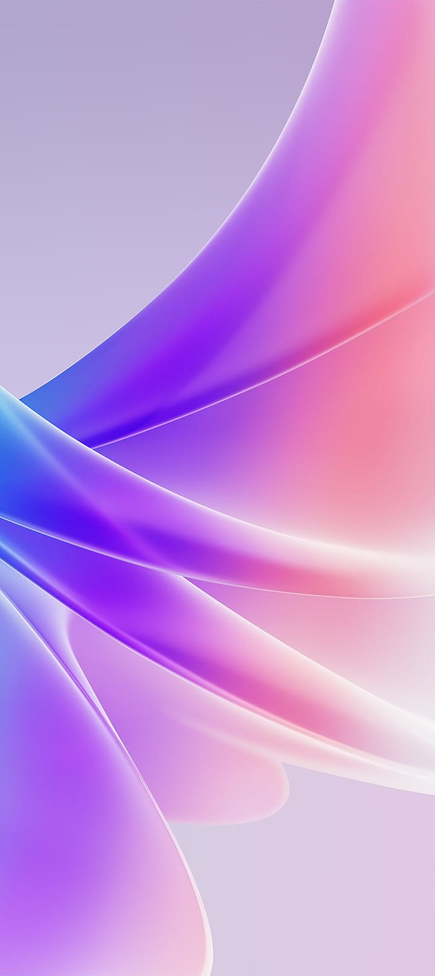 Oppo A57 and A77 Default Abstract Gradient Ribbon Wallpaper HD phone wallpaper
