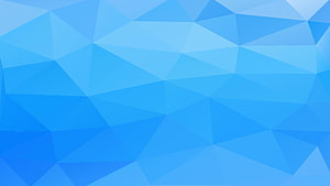 Abstract Blue Geometric Faceted Pattern with Low Poly Triangular Design HD wallpaper