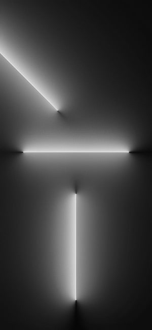 Minimalist Monochrome Geometric Light Lines on Dark Gradient Background HD phone wallpaper