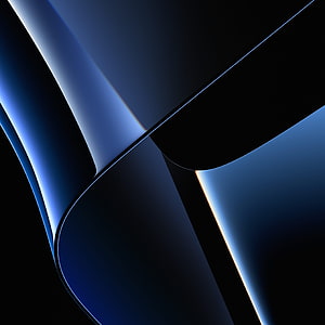 MacBook Pro M1 2022 Abstract Blue and Black Geometric Wallpaper HD phone wallpaper
