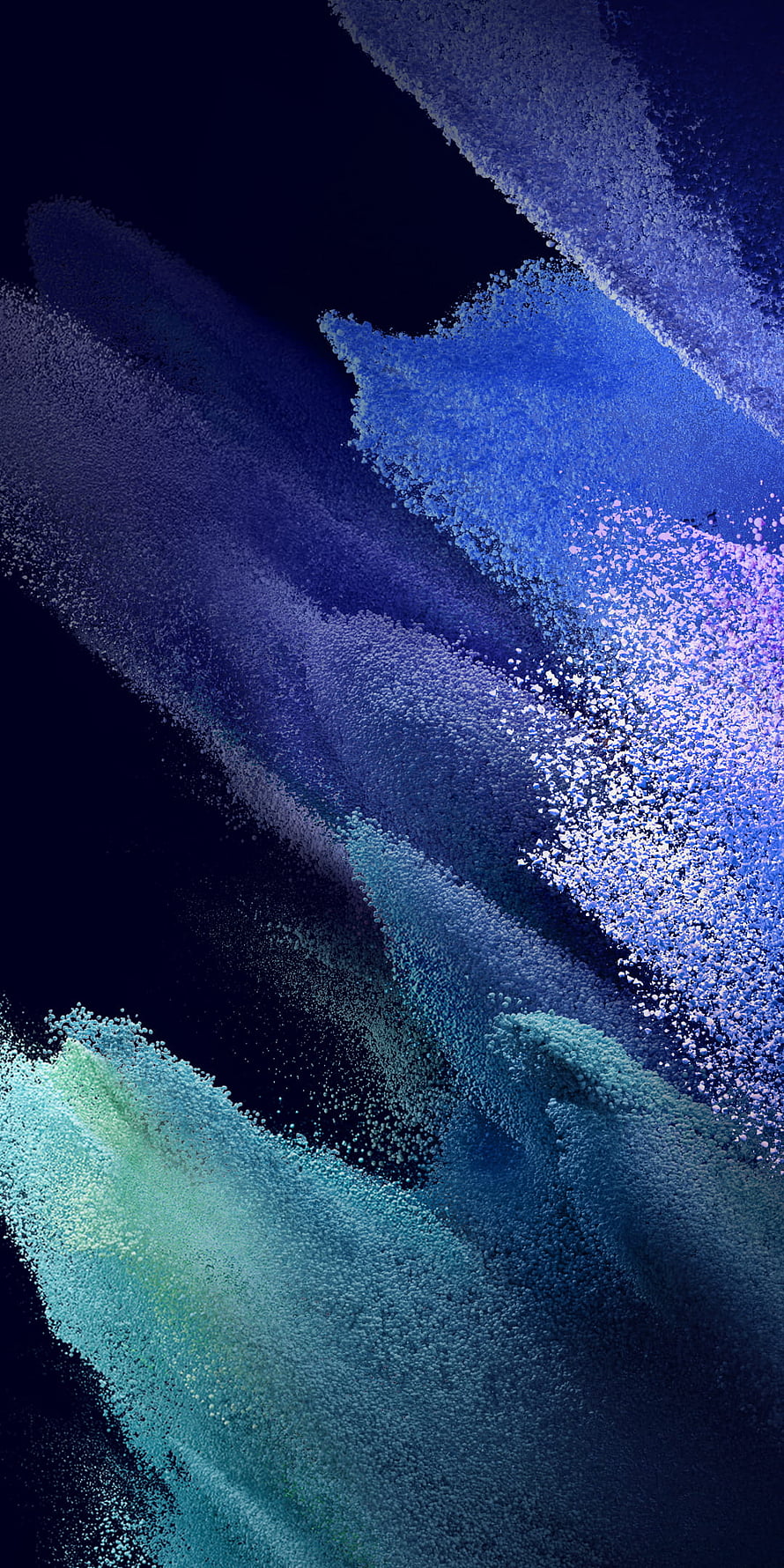 Abstract Blue and Purple Particle Flow on Dark Background HD phone wallpaper