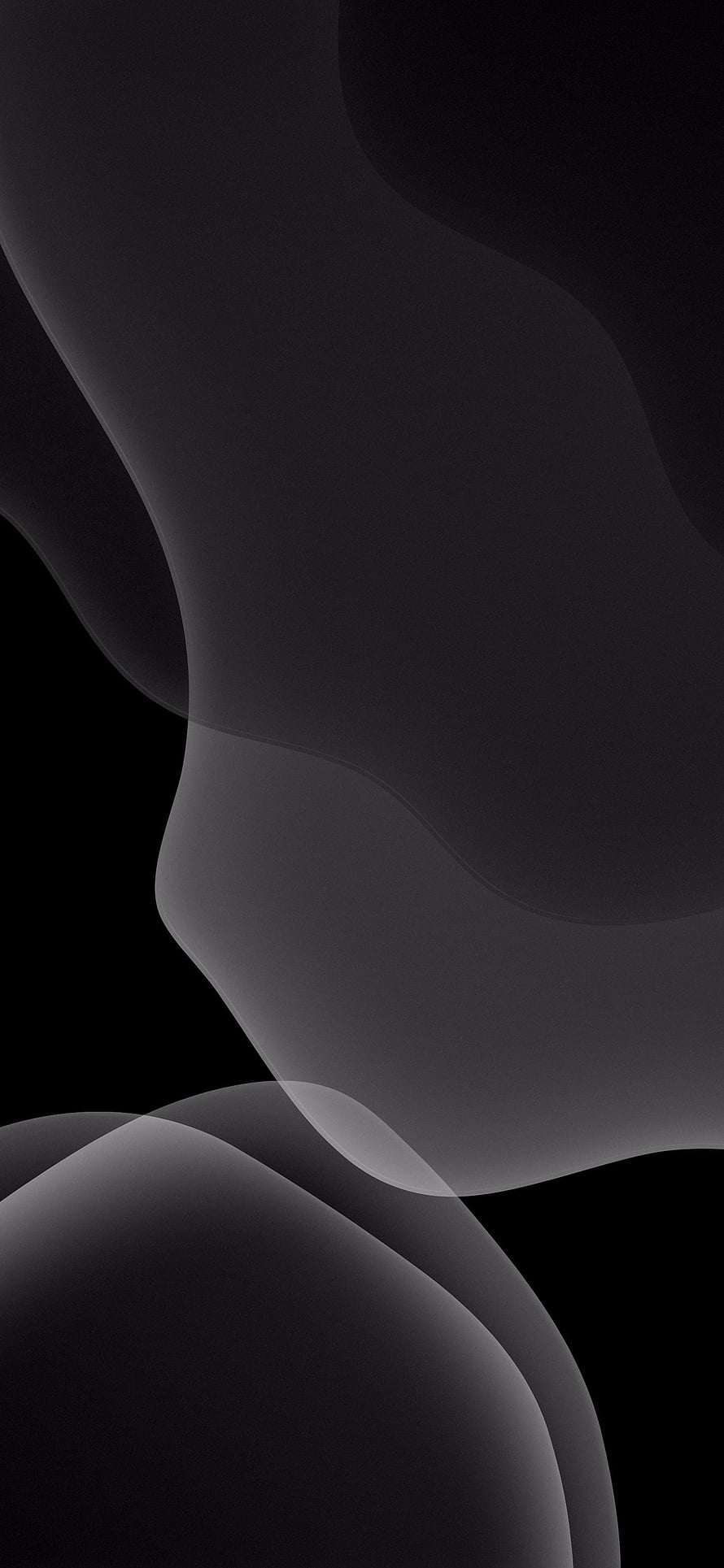 Minimalist Dark Abstract Curves on Black Background HD phone wallpaper