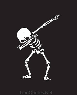 Funny Dancing Skeleton Illustration on Black Background HD phone wallpaper