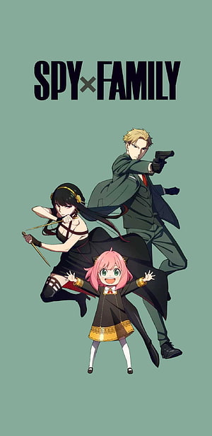 Spy x Family Anime Trio Action Pose Wallpaper HD phone wallpaper