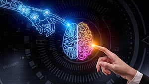 Human and Artificial Intelligence Fusion Concept with Circuit Brain and Robotic Hand, Human Intelligence Can Fix Artificial Intelligent Shortcomings, artificial intelligence HD wallpaper