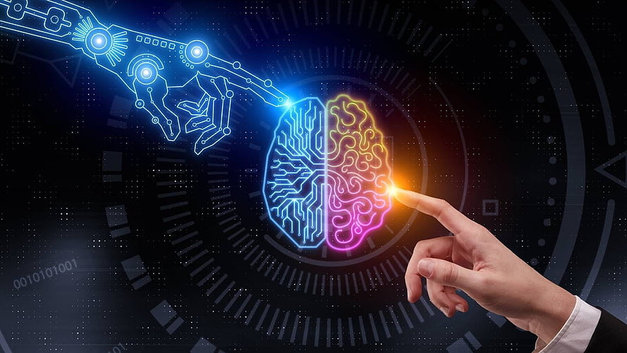 Human and Artificial Intelligence Fusion Concept with Circuit Brain and Robotic Hand, Human Intelligence Can Fix Artificial Intelligent Shortcomings, artificial intelligence HD wallpaper