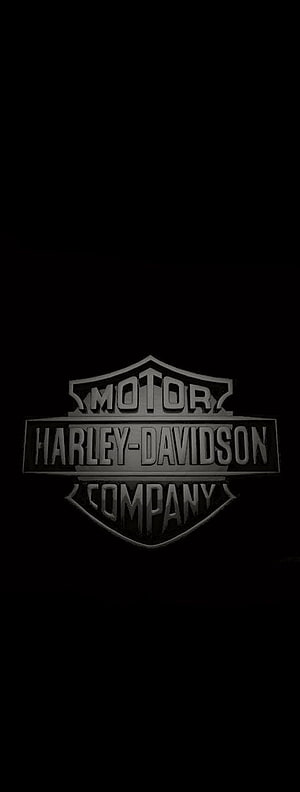 Harley-Davidson Motor Company Emblem on Black Background HD phone wallpaper