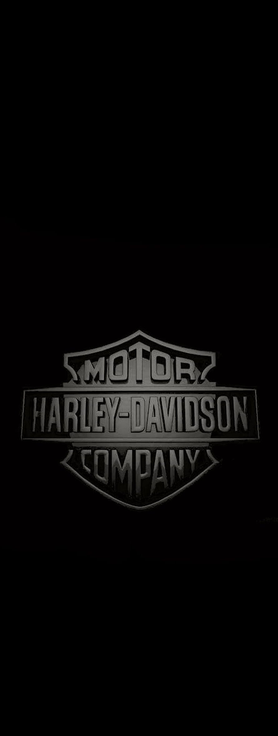 Harley-Davidson Motor Company Emblem on Black Background HD phone wallpaper