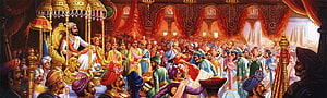 Rajyabhishek of Chhatrapati Shivaji Maharaj in a Grand Royal Court HD wallpaper