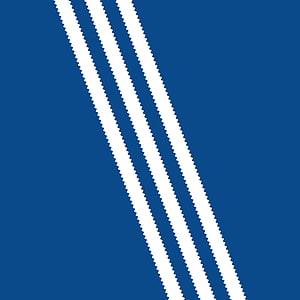 Adidas Originals Three Stripes Logo on Solid Blue Background HD phone wallpaper
