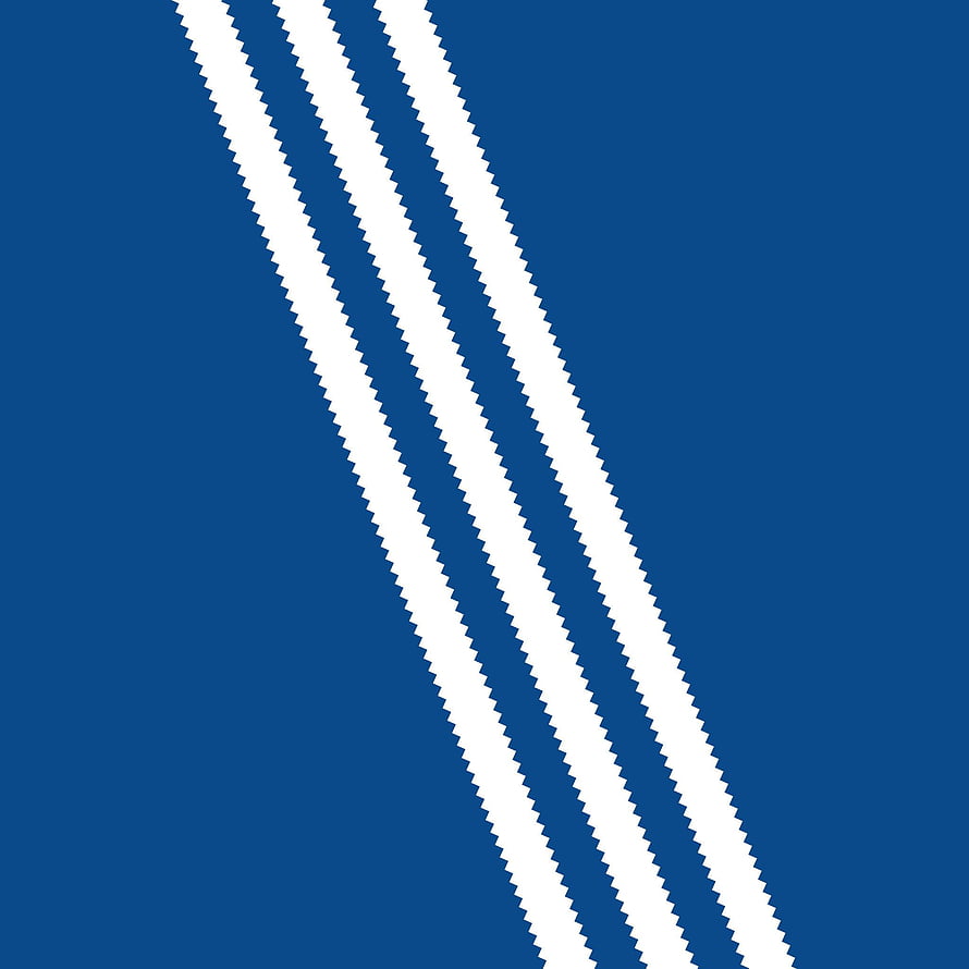 Adidas Originals Three Stripes Logo on Solid Blue Background HD phone wallpaper