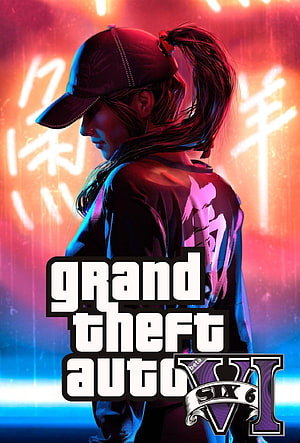Grand Theft Auto VI Beta Poster Featuring Female Character in Neon Cityscape HD phone wallpaper