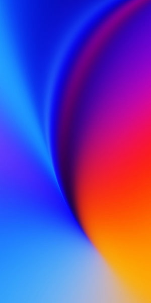Vibrant Abstract Gradient with Flowing Blue and Orange Curves HD phone wallpaper