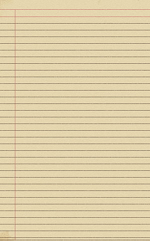 Vintage Ruled Notebook Paper with Red Margin Line and Horizontal Ruling HD phone wallpaper