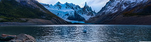 Majestic Snow-Capped Mountain Range Reflected in a Calm Alpine Lake at Dusk HD wallpaper