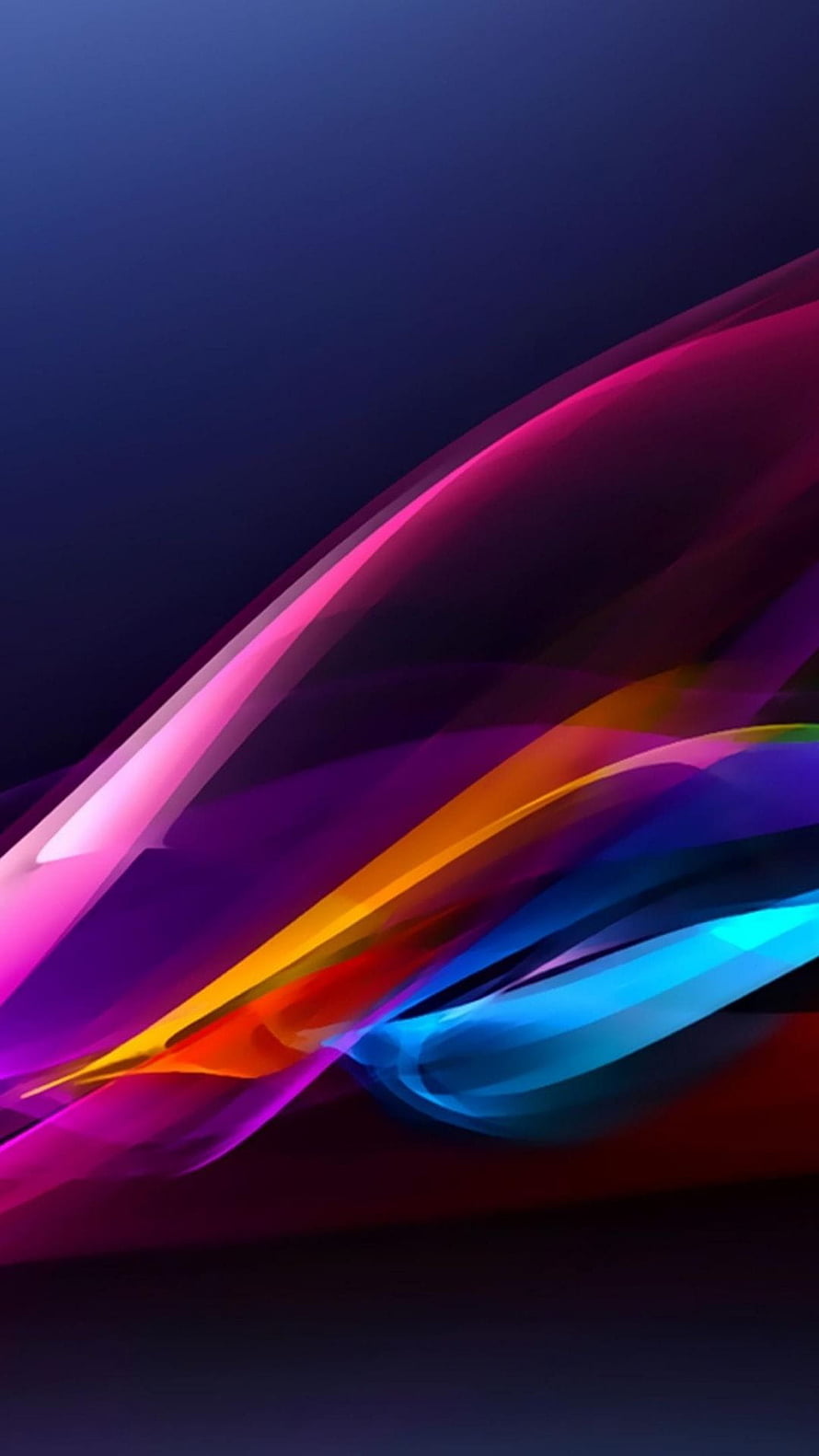 Vibrant Abstract Light Streaks on Dark Background HD phone wallpaper
