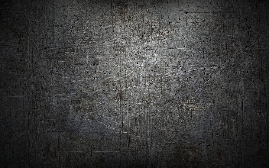 Dark Scratched Metal Surface with Industrial Grunge Texture and Vignette HD wallpaper