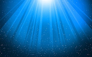 Deep Blue Underwater Light Rays with Floating Particles and Ethereal Glow HD wallpaper