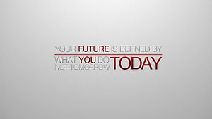 Minimalist Motivational Typography on a Clean Gray Background HD wallpaper