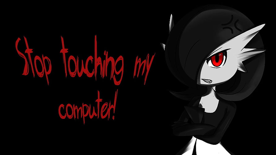 Angry Anime Girl With Red Eyes And Crossed Arms On Black Background HD wallpaper