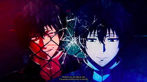 Tomodachi Game Yuuichi Anime Character Split Screen Portrait HD wallpaper
