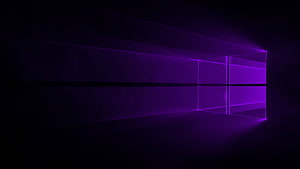 Windows 10 Purple Neon Glow Minimalist Dark Desktop Background HD wallpaper
