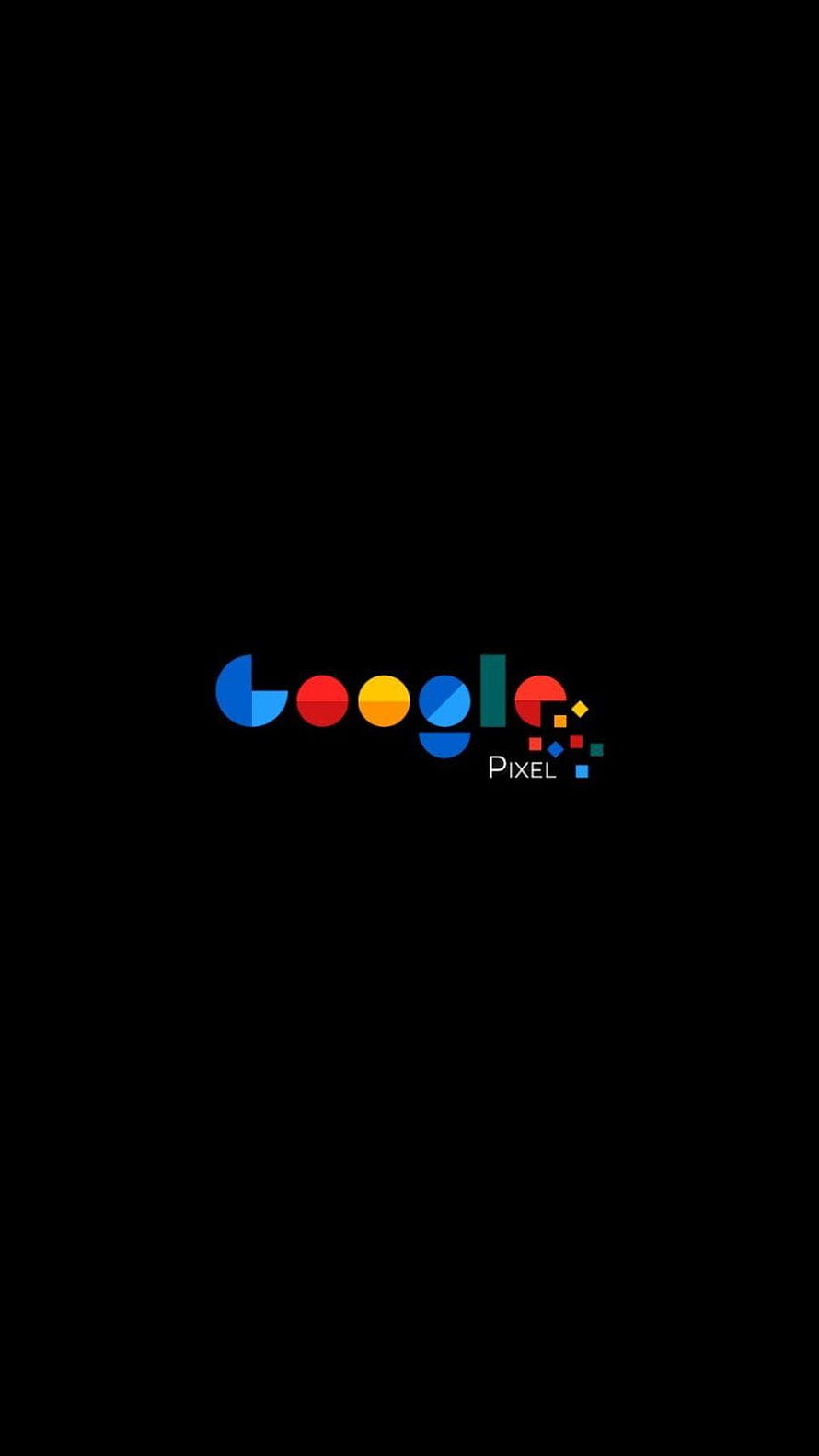 Google Pixel Minimalist Logo on Black Background HD phone wallpaper