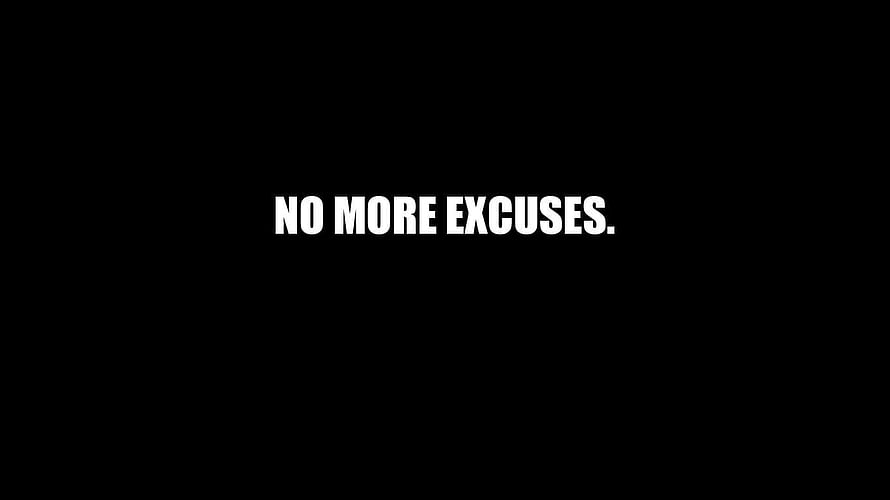 Minimalist Black Background With Bold White Motivational Typography HD wallpaper