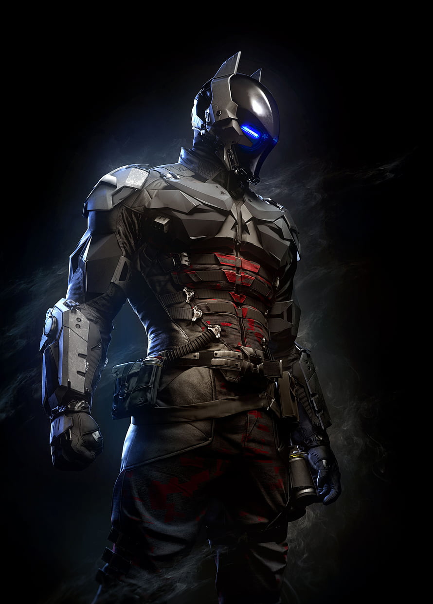 Ant-Man in High-Tech Combat Armor with Glowing Blue Visor and Tactical Gear HD phone wallpaper