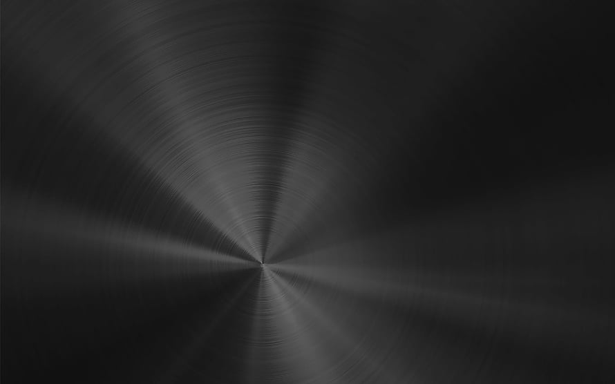 Dark brushed metal surface with radial circular grain and polished finish HD wallpaper