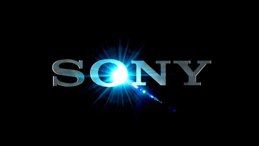 Sony Brand Logo With Blue Lens Flare On Black Background HD wallpaper