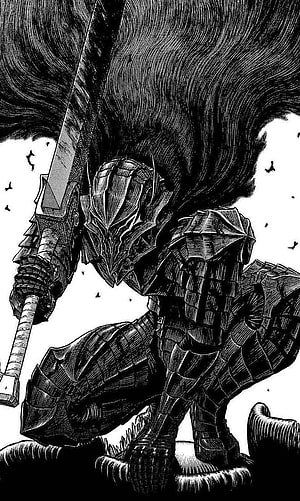Berserk Black Swordsman Guts in Dark Armor with Great Sword, Berserk , berserk HD phone wallpaper