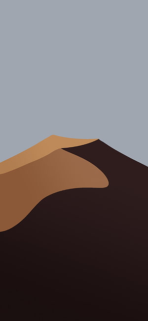 Minimalist Desert Dunes Abstract Landscape with Muted Earth Tones and Grey Sky HD phone wallpaper