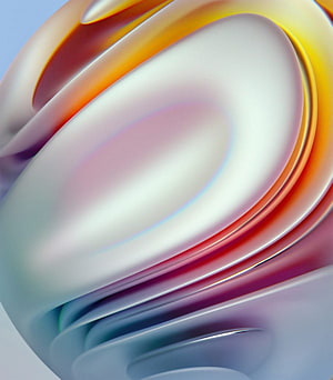 Motorola G60 Abstract 3D Wallpaper with Iridescent Swirls and Soft Pastel Gradients HD phone wallpaper