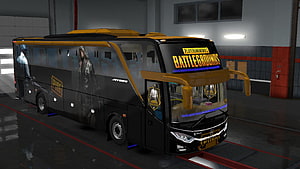 PUBG Battlegrounds Jetbus 3D Bus Skin for Euro Truck Simulator 2 HD wallpaper