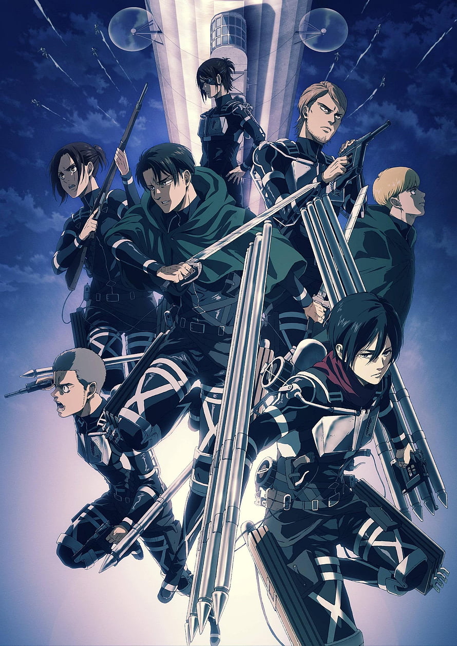 Attack on Titan Final Season Key Visual Featuring Survey Corps Members in ODM Gear HD phone wallpaper