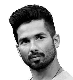 Black and White Portrait of a Man with a Modern Pompadour and Short Beard HD phone wallpaper