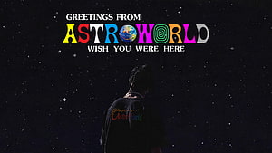 Travis Scott Astroworld Greetings From Wish You Were Here Starry Night Poster HD wallpaper