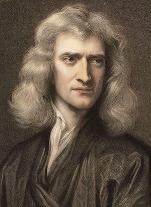 Classical Portrait of Sir Isaac Newton in 17th Century Attire HD phone wallpaper