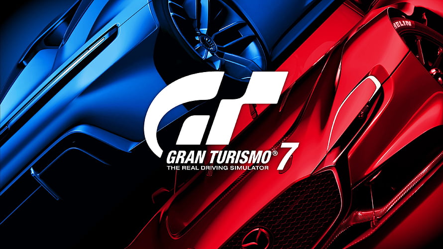 Gran Turismo 7 Racing Game Key Art Featuring Blue and Red Sports Cars HD wallpaper