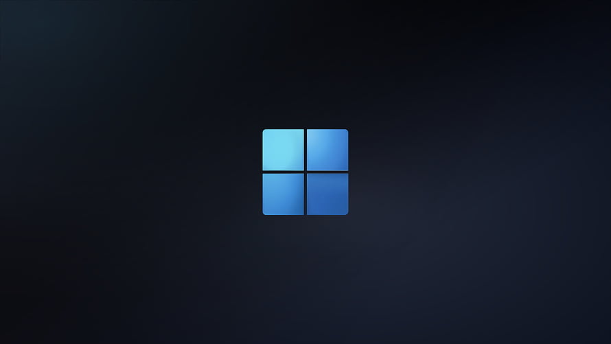 Windows 11 Logo Minimalist Dark Blue Desktop Background HD wallpaper