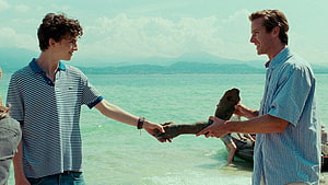 Call Me by Your Name Beach Scene with Fish and Summer Ocean View HD wallpaper