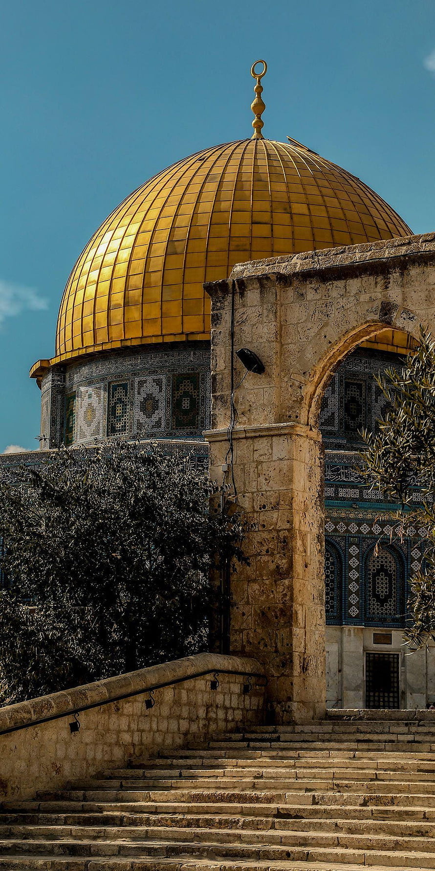 Dome of the Rock Golden Dome and Islamic Architecture in Jerusalem HD phone wallpaper