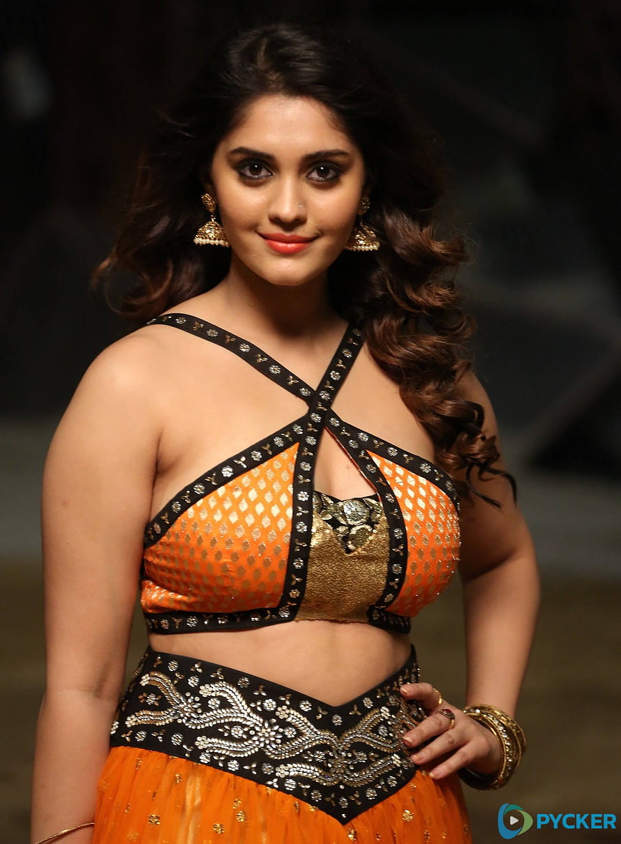 Tamil Actress in Orange and Black Embroidered Traditional Ethnic Wear HD phone wallpaper