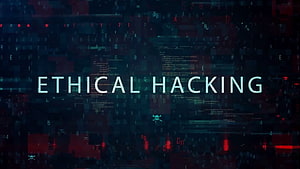 Digital Cybersecurity Concept with Ethical Hacking Text Over Matrix Code Background HD wallpaper